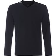 T-SHIRT V-NECK LONG SLEEVES BLACK