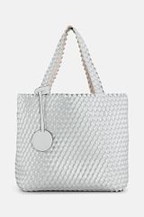 Tote Bag Reversible EggWhite/Silver