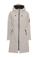 Long Soft shell Raincoat Chateau Gray