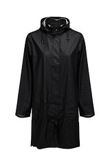 Feminine A-shaped Raincoat Black