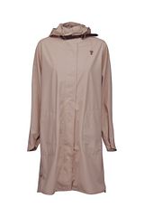 Feminine A-shaped Raincoat Adobe Rose