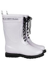 3/4 Rubberboots with laces White